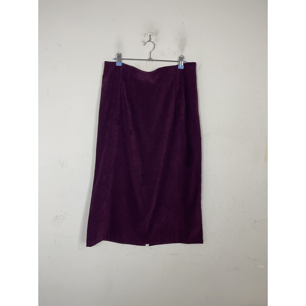Briggs Petite Women 16P Plum Purple Holiday Party Pencil Skirt Jewel Tone Office
